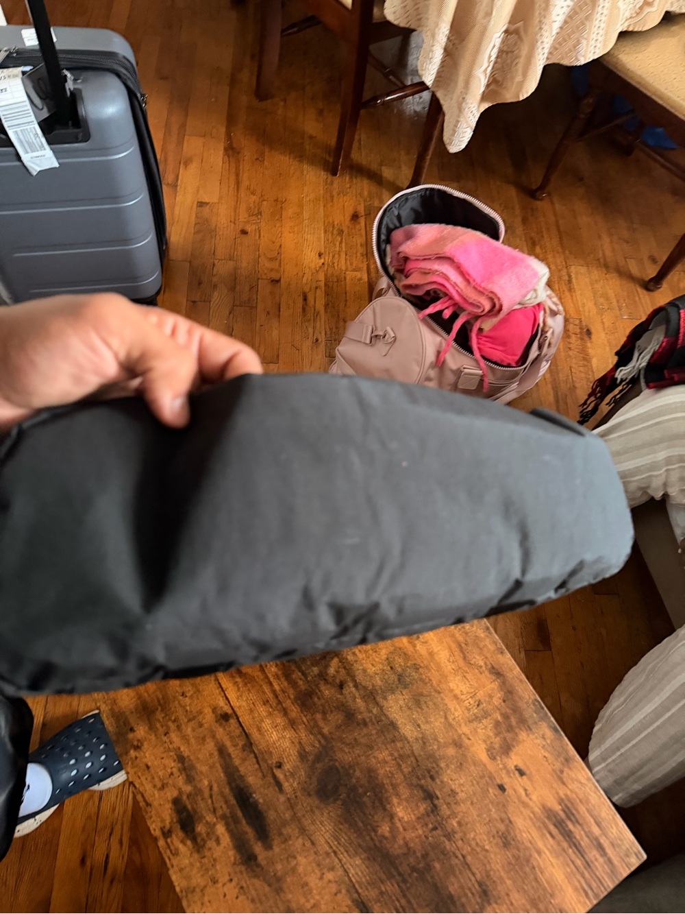 Travel Toiletry Pouch in Black - Compact Organizer